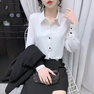 Premium Silk Blend Blouse - Executive Luxury Collection