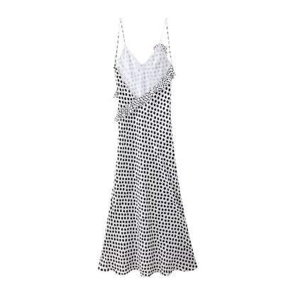 Polka Dot Elegance Layered Dress
