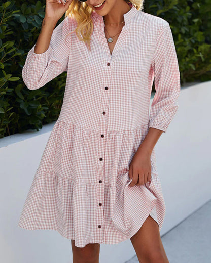 Elegant Buttoned Dress - KV15 