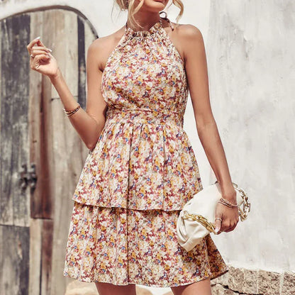 Backless Dress Stylishly Bohemian Outings